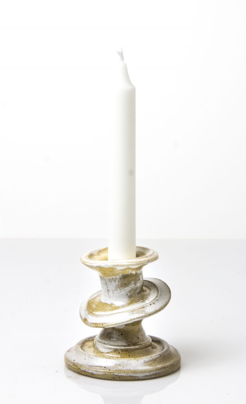 funky tan coloured candleholder
