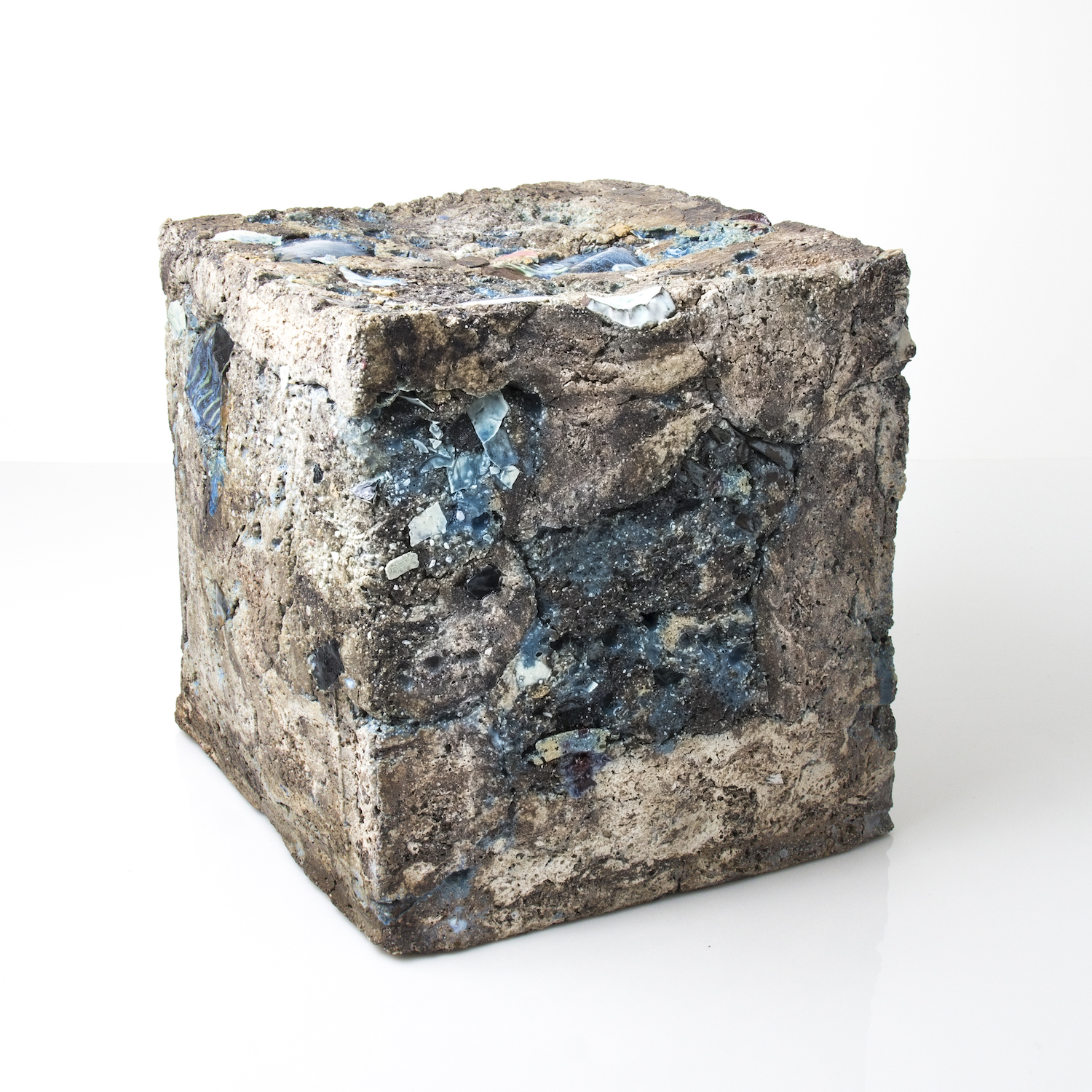 ceramic cube with shards