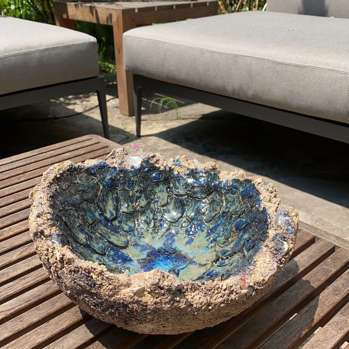 ceramic ornamental bowl on table
