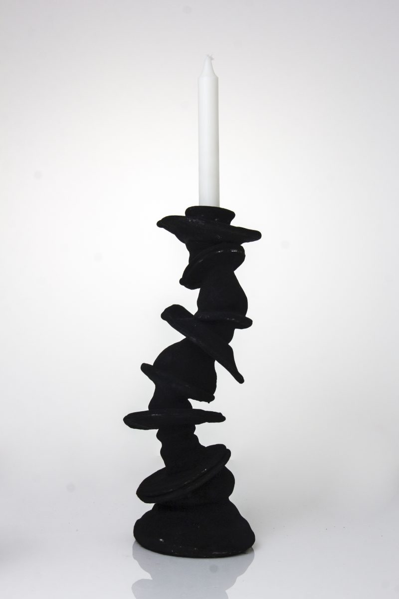 funky 36 cm high candleholder that looks like it is dancing