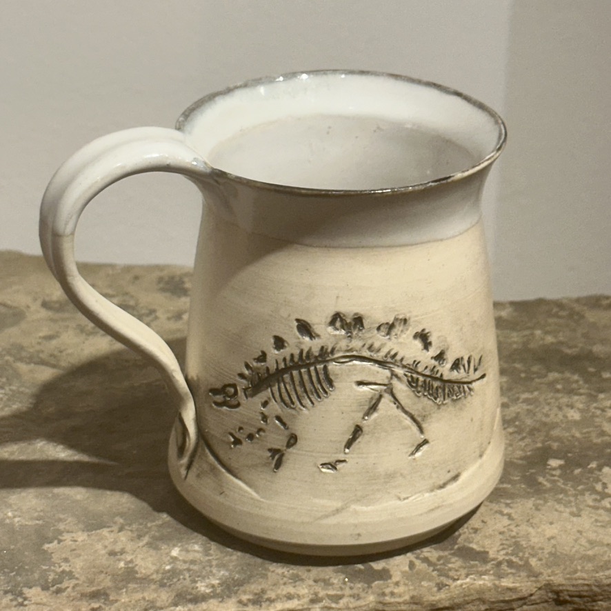 Fossil Mug – functional ceramic by Catharina Goldnau, Toronto