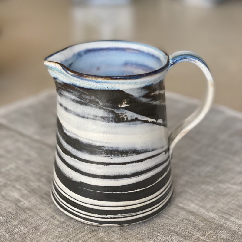 Storm Horizon Pitcher – functional ceramic by Catharina Goldnau, Toronto